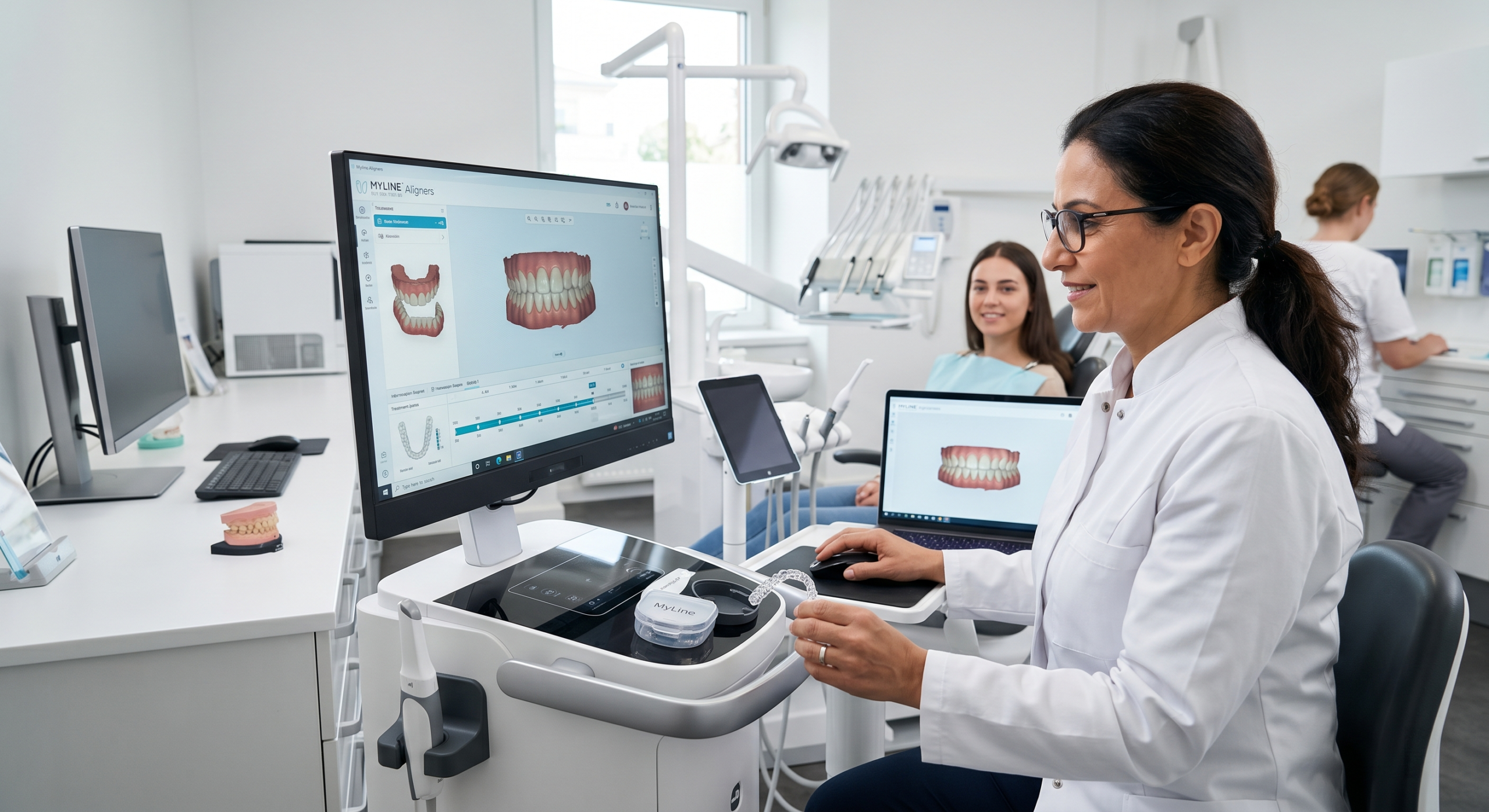 myline: A Fully Integrated Digital Clear Aligner System for Clinics